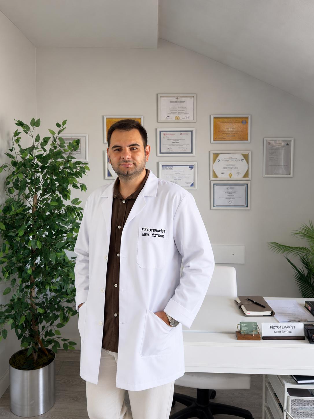 Fizyoterapist Mert Öztürk kliniğinde